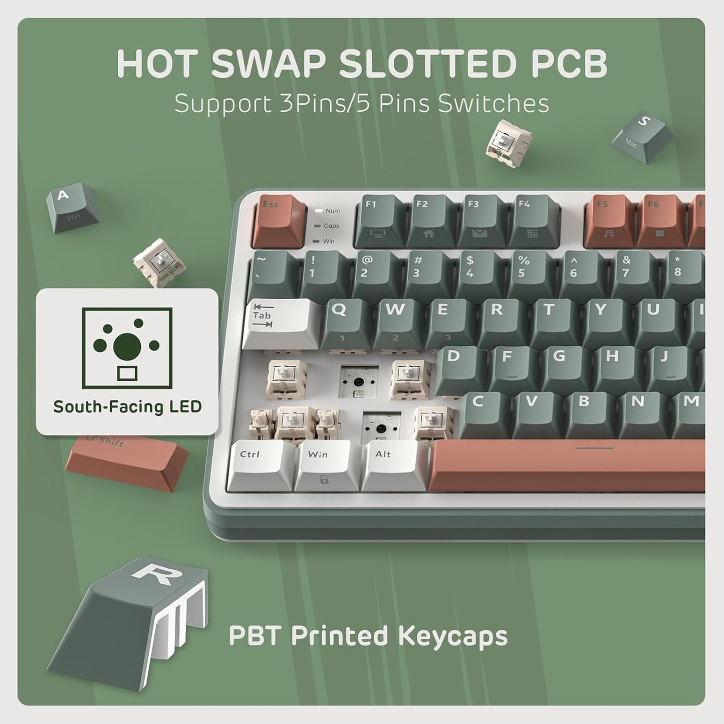 Creamy Echo Wireless Keyboard