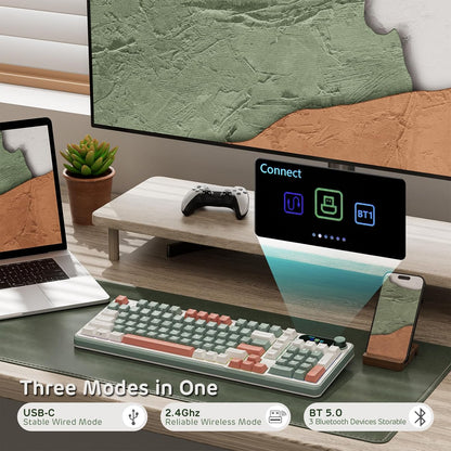 Creamy Echo Wireless Keyboard