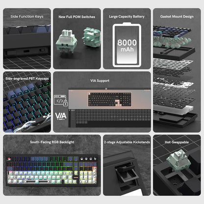 Creamy Thock Wireless Mechanical Keyboard