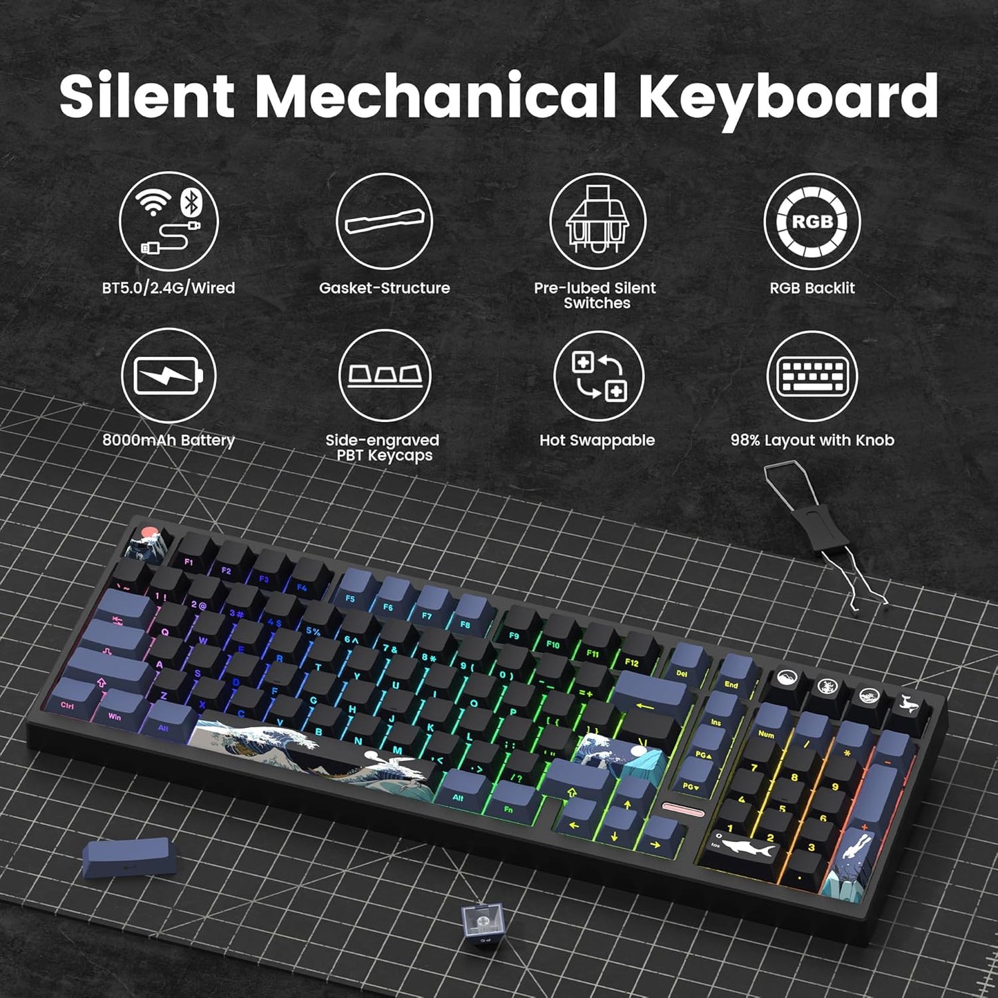 Creamy Thock Wireless Mechanical Keyboard