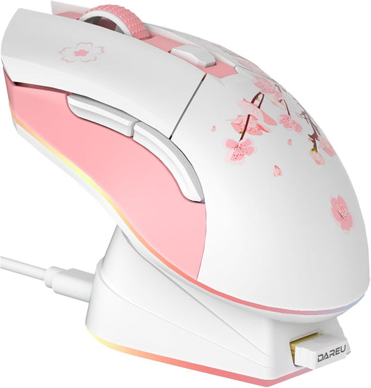 Sakura Pink Magnetic Gaming Mouse